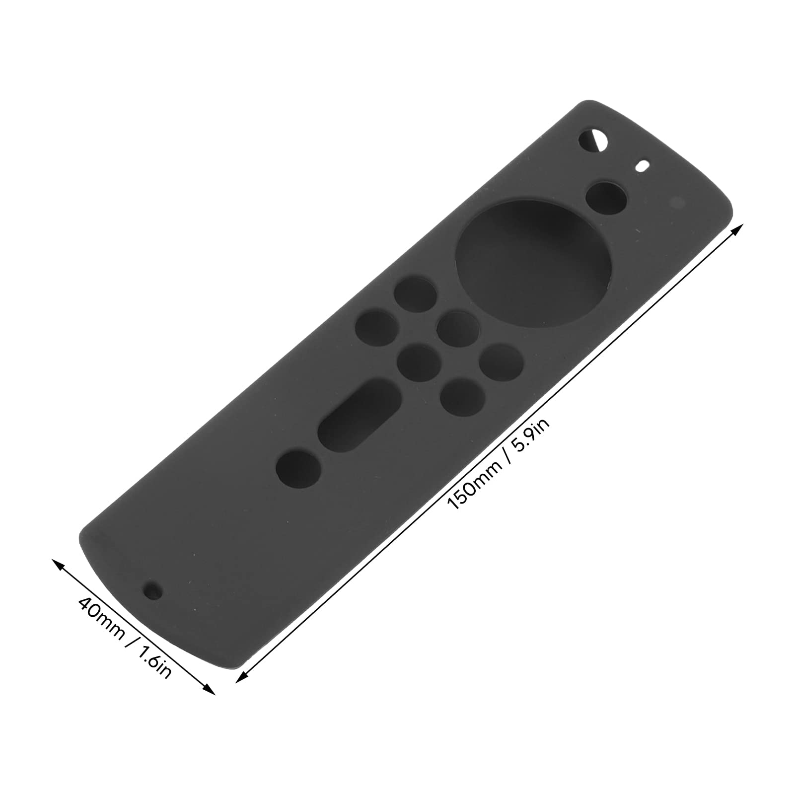 Funda de silicona para Fire TV Stick 4K 2018 mando a distancia, antigolpes, antideslizante, color gris