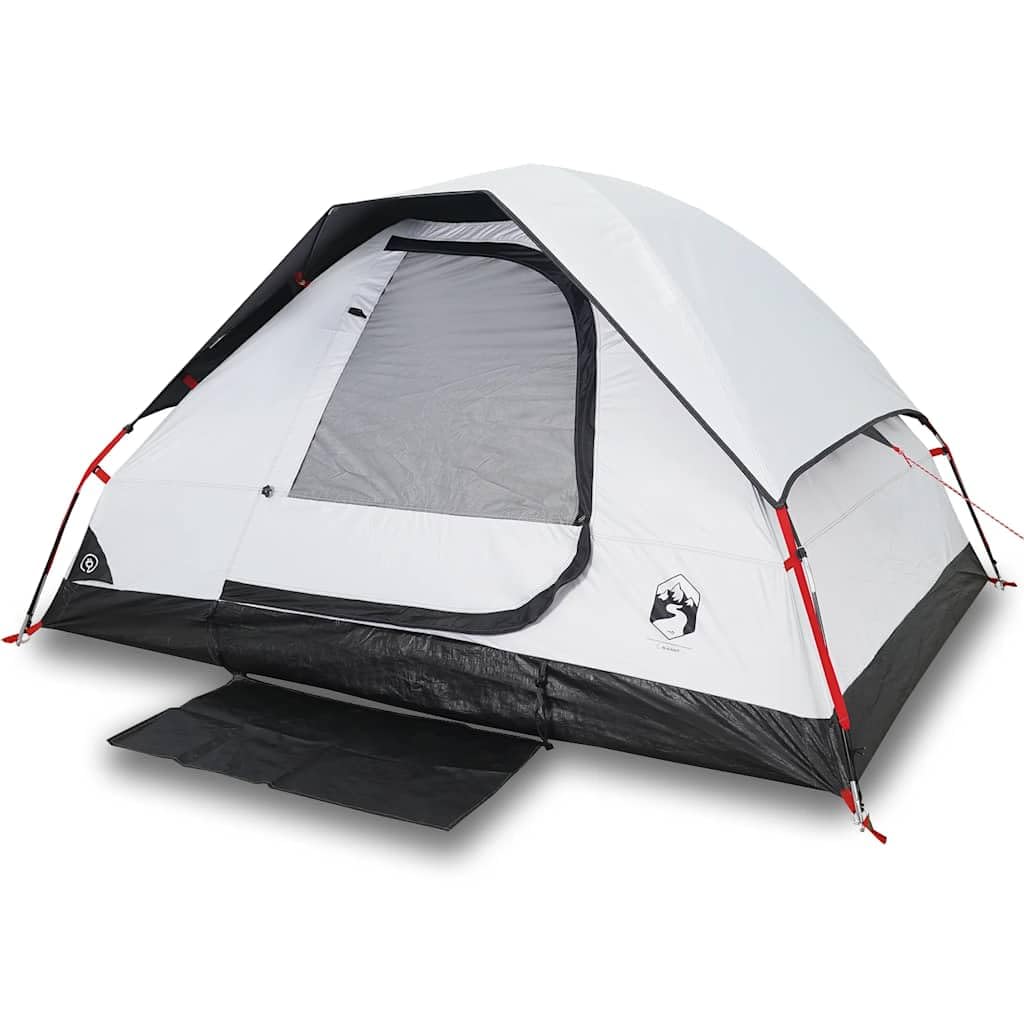 Tenda Campeggio Cupola 4 Persone Blu Impermeabile
