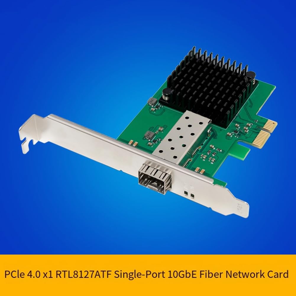 Scheda di Rete Gigabit PCIe 4.0 X1 RTL8127ATF 10G, Scheda di Rete Server 10GbE, Adattatore Ethernet 10 Gigabit