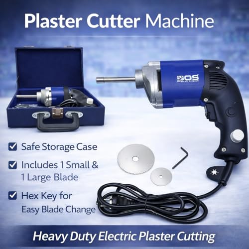 Image of Orthopaedic Heavy Aluminum Plaster Cutter Machine | Manual Cast Cutting Tool with 2 Stainless Steel Blades | Durable Cap Handle for Hospitals, Clinics & Medical Use