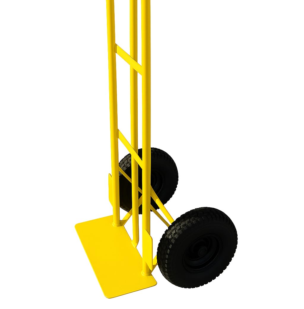 TREPPE Carro de Carga 150 kg, Carretilla de Mano con Ruedas Neumáticas 250×90 mm para Almacén, Taller y Mudanzas