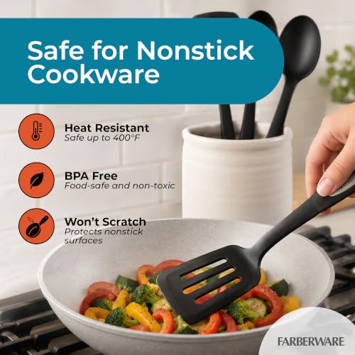 Farberware Classic 17-Piece Kitchen Tool & Gadget Set - Nonstick Utensils for Cooking, Baking & Food Prep with Measuring Cups & Spoons, Dishwasher Safe, Heat Resistant, Ideal for Everyday Use - image 6