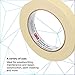 3M General Purpose Masking Tape 203, Beige Color, 24 mm x 55 m, 4.7 mil, 1 Roll