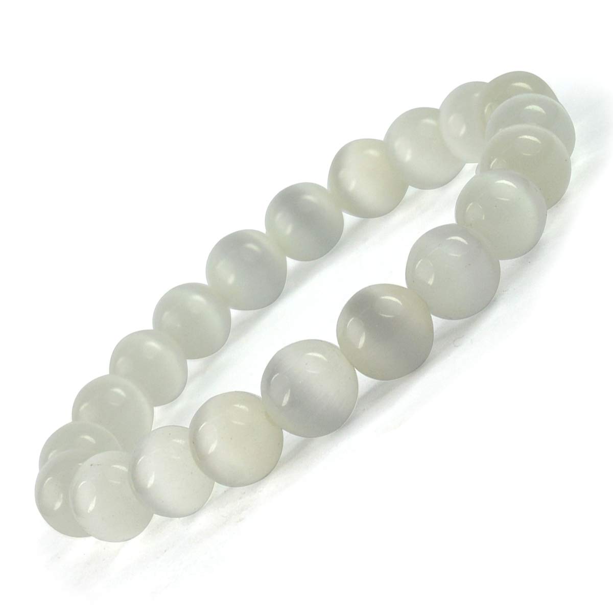 Reiki Crystal Products Selenite Reiki Healing Bracelet for Unisex Adult (White) (B08TM59LSH) Amazon Price History, Amazon Price Tracker