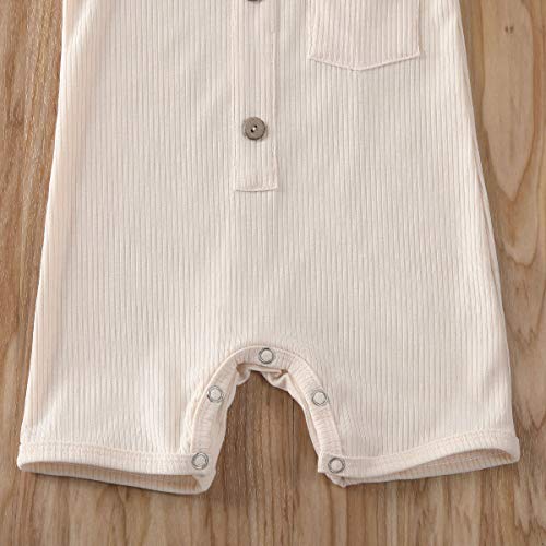 Image of Newborn Summer Baby Boy Girl Rompers Bodysuit Jumpsuit Playsuit One Piece Outfit Clothes