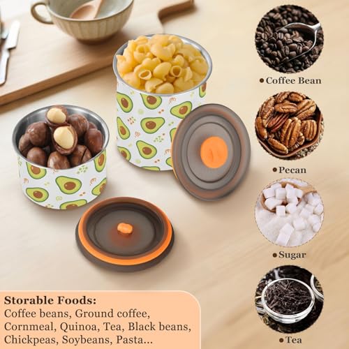 Recipiente Hermético de Acero Inoxidable para Café 900ml miniatura 5