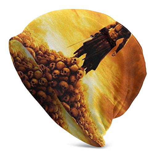 Lsjuee Gorro de punto unisex para adultos, Conan The Barbarian Gorro de punto Sombreros cómodos Gorro de punto elegante Gorro de tobogán Gorro de invierno Sombreros de punto para hombres y mujeres T