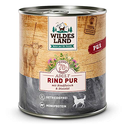 Wildes Land - Probierpaket - 6 x 800 g - Hundefutter - Nassfutter