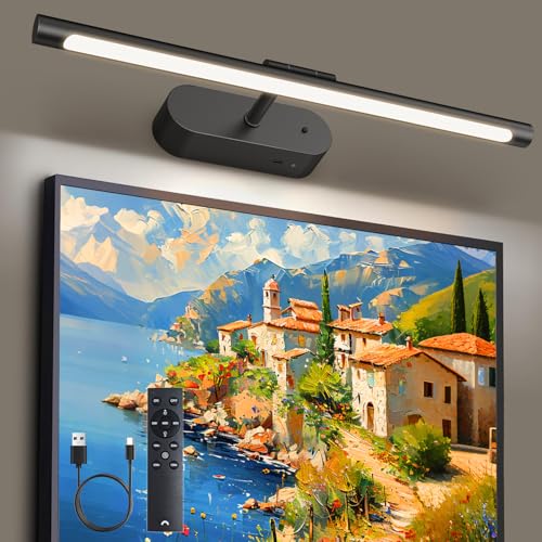 Image of Glendan 16 inch Wireless Picture Lights for Wall, Rechargeable Art Light