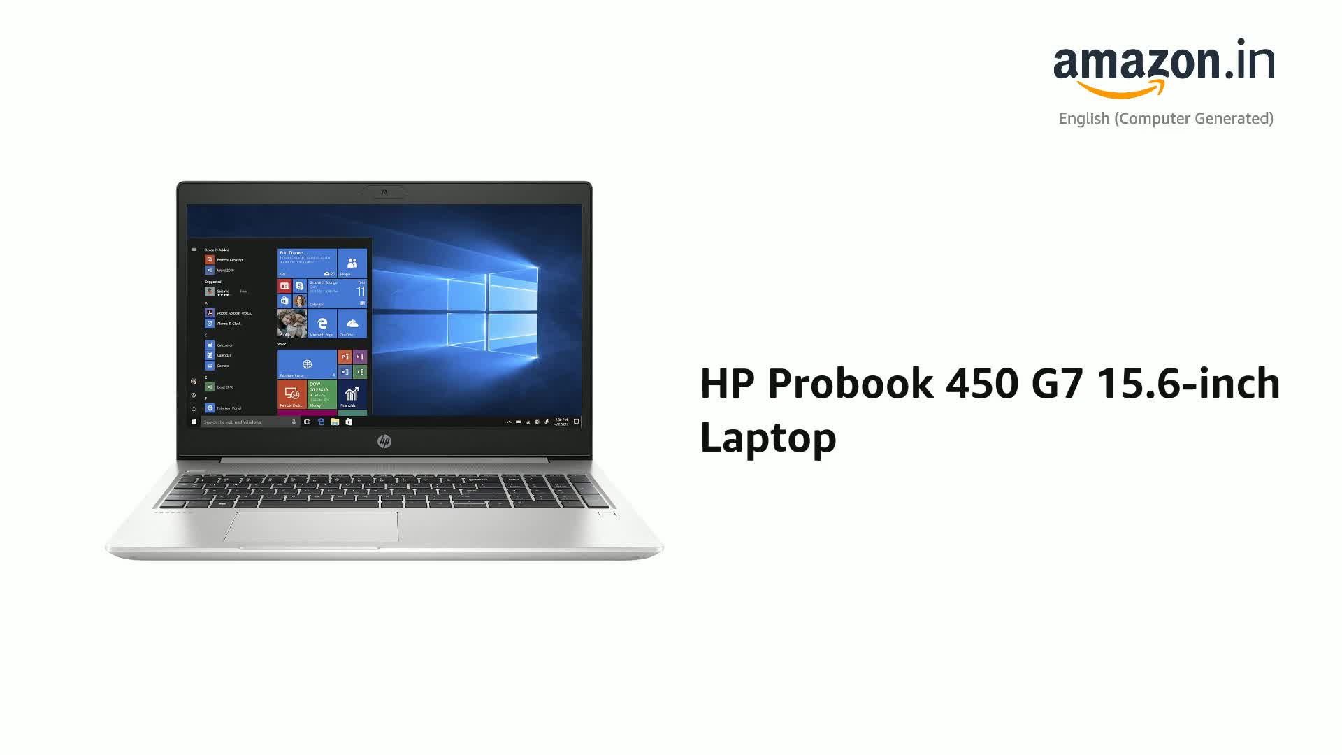 HP Probook 450 G7 15.6-inch Laptop (10th Gen Core i7-10510U/8GB