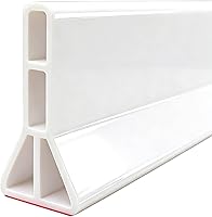 Vista 1 de Umbral de ducha plegable de 3 pulgadas de alto, presa de agua de 67 pulgadas, barrera de ducha, tapón de agua para mantener el agua en la ducha