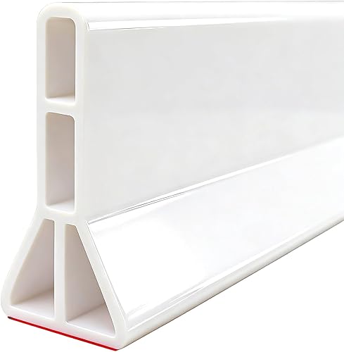 Umbral de ducha plegable de 3 pulgadas de alto, presa de agua de 67 pulgadas, barrera de ducha, tapón de agua para mantener el agua en la ducha