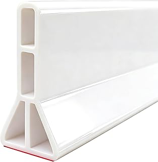 Ynotus 3" High Shower Water Splash Guard 39"Collapsible Shower Threshold Water Dam 3 Inch Tall Shower Barrier Water Stopper To Keep Water In Shower Dry And Wet Wheelchair Accessible (3.25Ft)