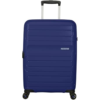 American Tourister Sunside - Spinner M Erweiterbarer Koffer 68 cm 72.5/83.5 L Blau Dark Navy