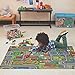 Carpet Studio Alfombra Carretera 120x200cm, Alfombra Infantil para Dormitorio & Cuarto de Jugar, Lavable a Máquina, Fácil de Limpiar, Anti-Deslizante - Worldmap