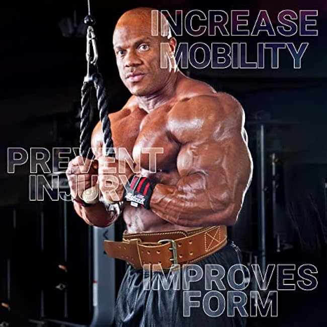 Schiek Sports 2006 Leather 6 Weight Lifting Belt - Weightlifting Belt with Double Prong Stainless Steel Belt Buckle