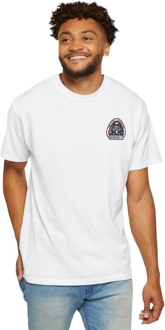 Valtteri Bottas “Mission Launch” Tee – Premium Screen Printed Racing Shirt | Bold 77 Back Print