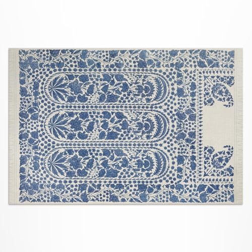 Tapis d'extérieur 140x210 cm imperméable et résistant en PVC style hippie - 2