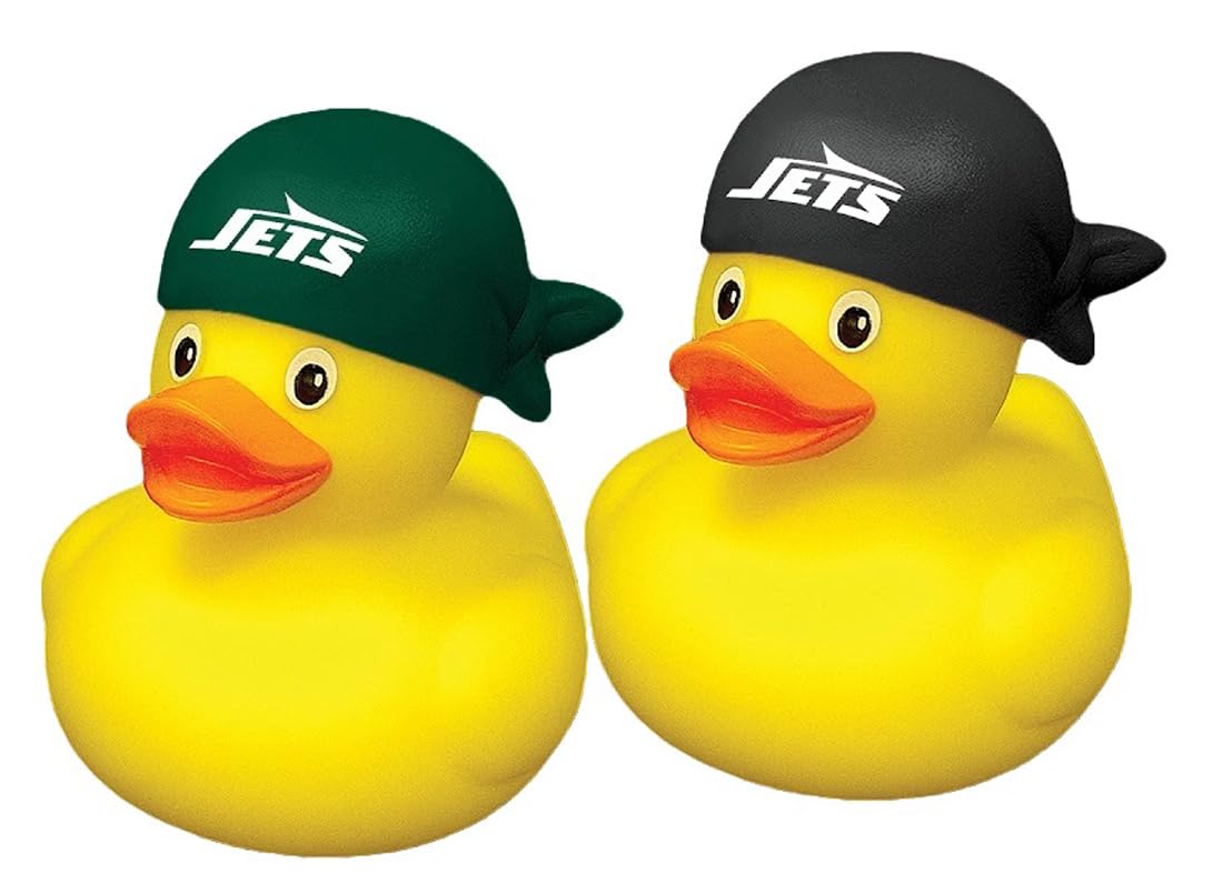 aminco New York Jets NFL Team Rubber Duck Set Two Pack โ image 1