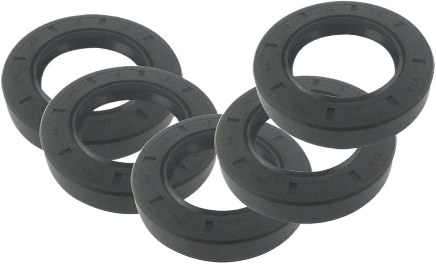 5pcs TC Type NBR Black Skeleton Oil Seal Ring Gasket 50x72x8mm /50x80x12/50x82x12/50x85x12/50x90x10mm Radial Oil Shaft Seal