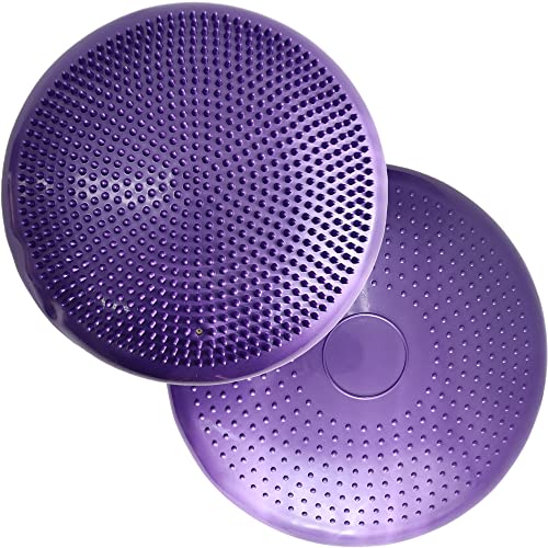 2���� �o�����X�f�B�X�N �o�����X�N�b�V���� ���ՃG�N�T�T�C�Y 33cm �I�V���� ����ɂ��� �N�b�V���� ���Օ␳ ���� �g���[�j���O �V�F�C�v�A�b�v disc2setx-2-disc2setx-PURPLE