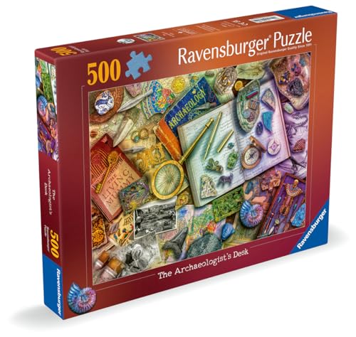 Ravensburger Puzzle Adulte Puzzle 500 pièces Le Bureau de 'archéologue Adultes et Enfants à partir de Puzzle de qualité supérieure Design & Tendances 12000699 - vue 2
