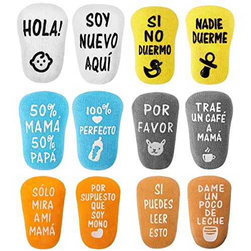 ANOTION Calcetines para bebés 0 - 12 meses, anion calcetines para bebés regalos divertidos para...