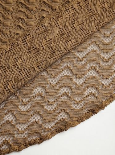 Image of ZAFUL Sarong Coverups for Women Beach Vacation Fishnet See Thru Tie Side Bathing Suit Cover Up Mini Skirt