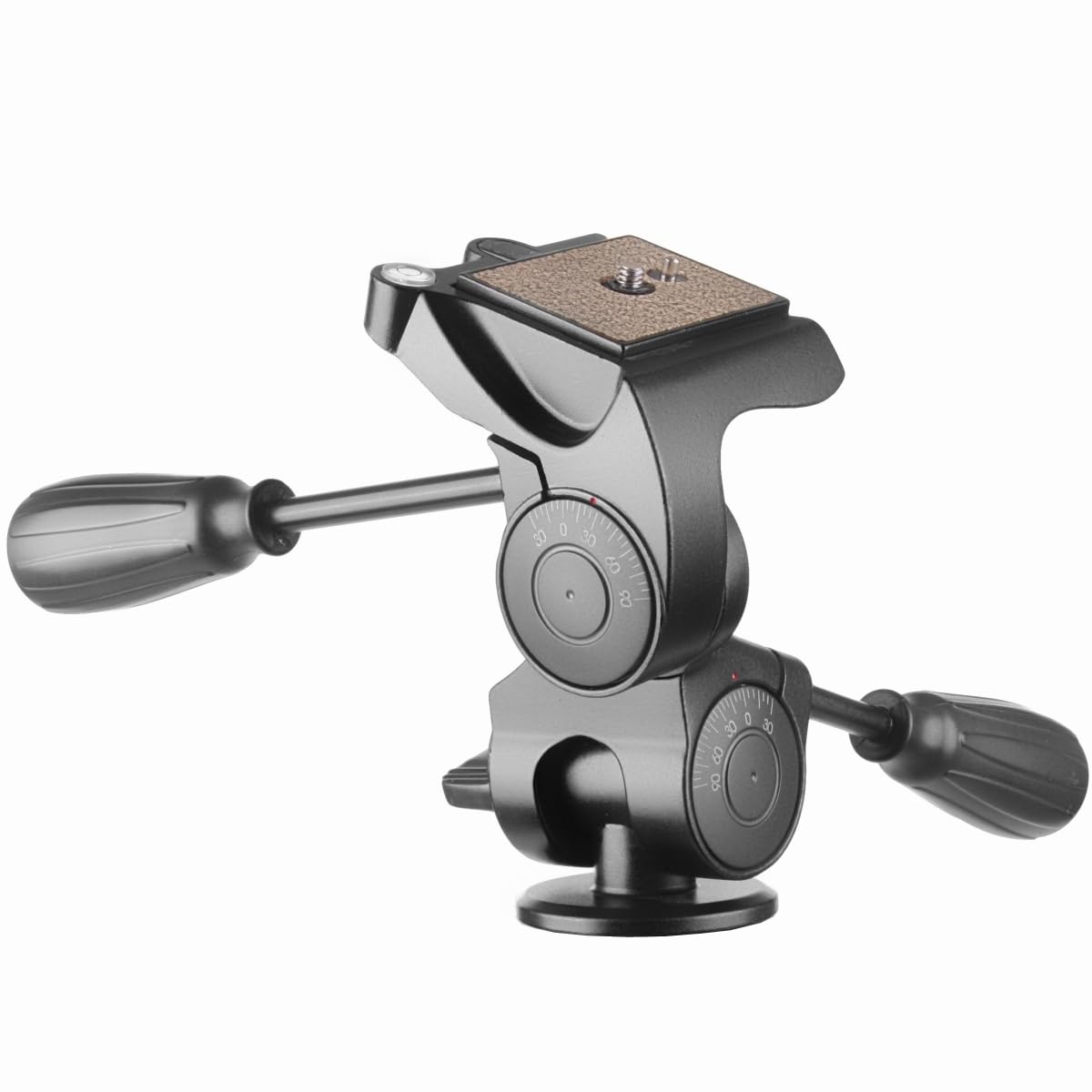 Walimex Pro FT-6653H aluminiowy Pro-3D przechylacz (obciążalność 6 kg, kontrola frykcji, duża płytka do szybkiej wymiany, zabezpieczenie przed upadkiem)
