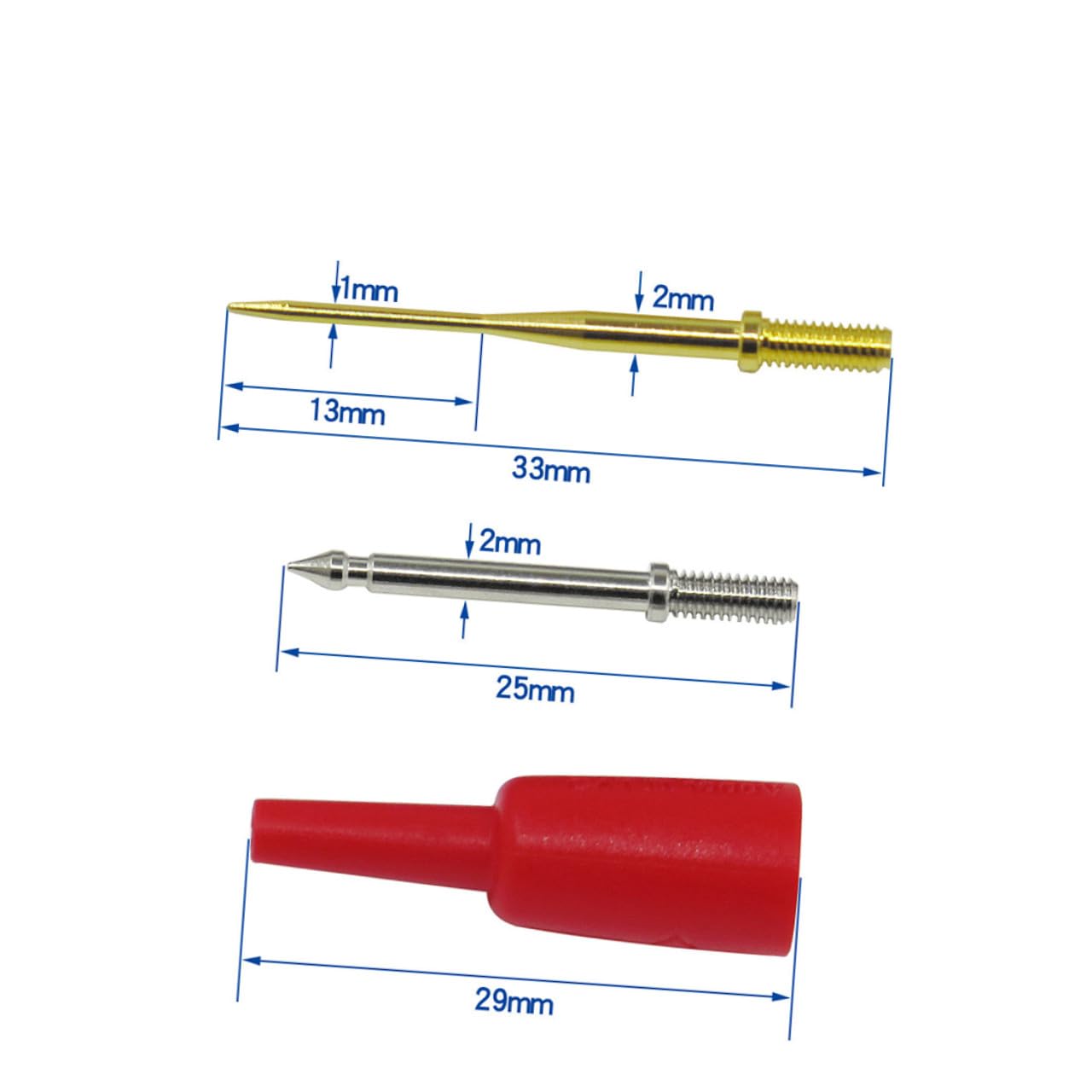 Cabilock Puntali Multimetro Kit Sonde Elettriche con Clip a Molla e Spina Banana Accessori Tester Circuiti per Strumento di Misura Elettrico Durata e Precisione Professionale