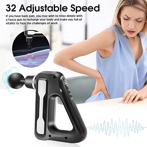 Pistola-de-Masaje-Muscular-BelonLink-portatil-Pantalla-LCD-Electrica-Masajeador-de-Musculos-de-Tejido-Profundo-con-32-Velocidades-8-Cabezales-de-Masaje-Relajar-Los-Musculos-Aliviar-el-Dolor