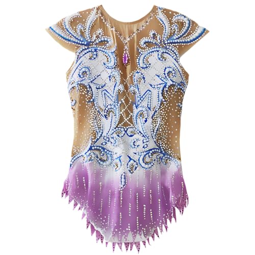 Justaucorps de gymnastique rythmique confortable pour entraînements de patinage