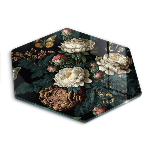 Planche à découper de cuisson ultra résistante Wallfluent 40cm fleurs vintage