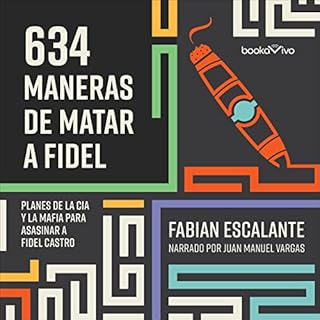 634 Maneras de matar a Fidel [634 Ways to Kill Fidel] Audiolibro Por Fabian Escalante arte de portada