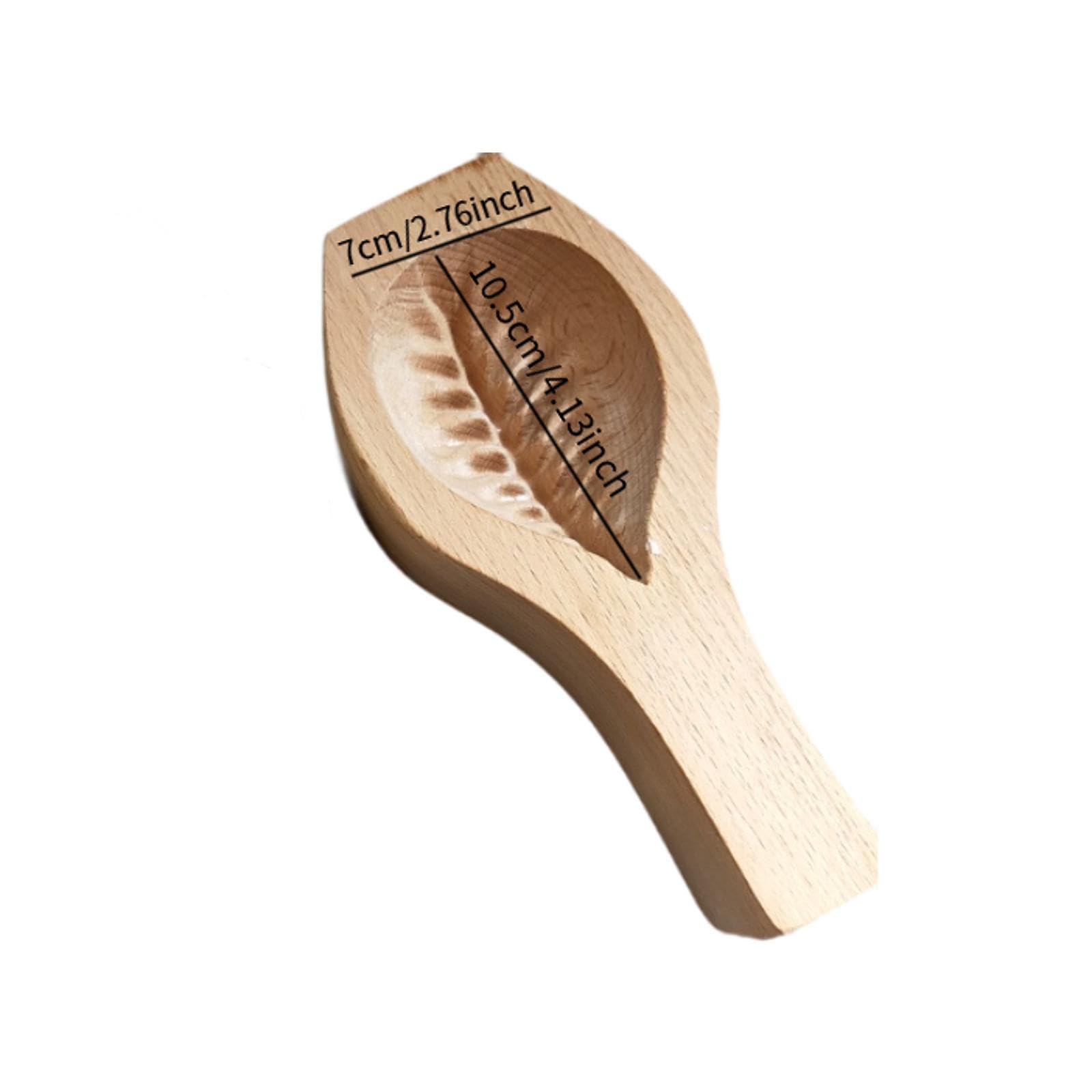 Sello de Galletas Mamoul para Hacer Galletas rellenas de dátiles, Herramienta de horneado de Madera Tallada para Bricolaje, Sello para Hornear, Hojas Grandes