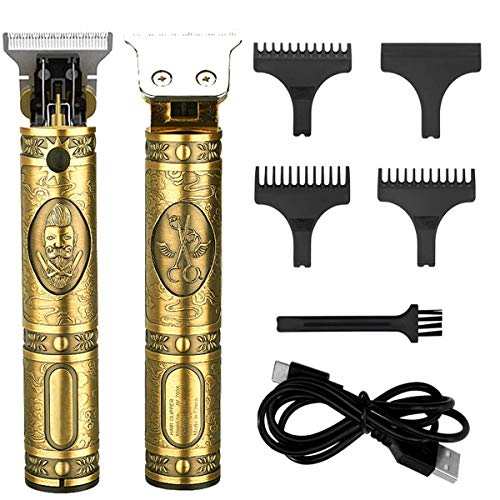 Hair Clippers for Men Professional Cordless T-Blade Beard Trimmer, Zero Gapped Head Shaver Kit, Powerful Motor Clippers for Hair Cutting, Long Run Time