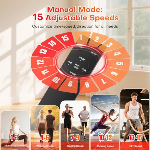 FOUSAE Under Desk Elliptical Machine for Home, 2 in 1 Electric Pedal Exerciser with 15 Adjustable Speed & 3 Auto Mode, Cross Trainer with Remote Control, Leg Exerciser for Senior Low-Impact Workouts - Image 4
