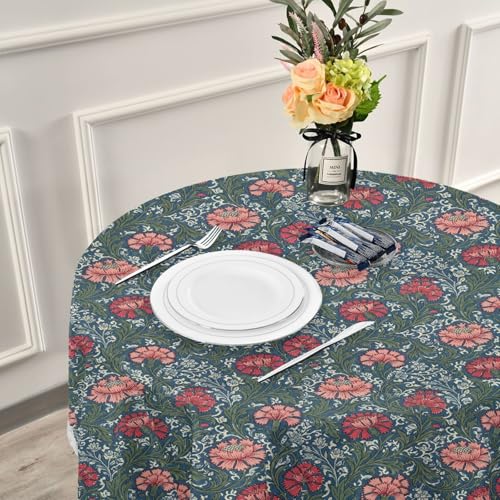 Nappe circulaire lavable William Morris 152 cm pour protéger une table avec élégance - 7