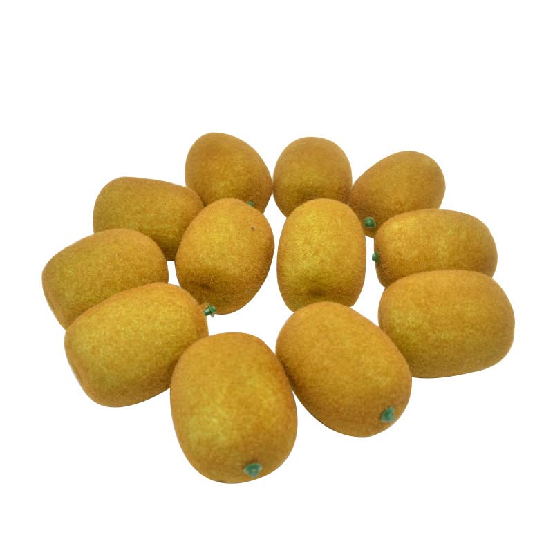 Image of Ulalaza 12pcs Kiwi Fake Fruit Artificial Realistic Model Lifelike Decorative Fruits & Vegetables for Hand Made Home, House Kitchen Party Decoration Desk Ornament