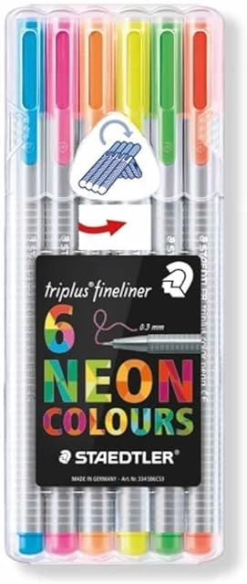 Triplus Fineliner Neon Colours 6pk