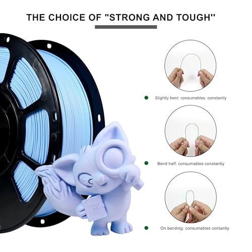 Image of iBOSS Dual Color Matte PLA+ Filament, Matte Purple Blue 1.75mm 3D Printing Filament, 3D Printer PLA Plus Filament, Fit Most FDM 3D Printers, 1kg Spool (2.2lb)-Matte Purple Blue