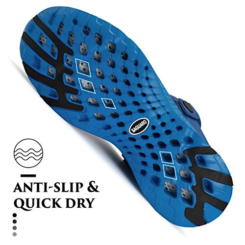 Saguaro Men's Women's Quick Dry Garden Shoes Lightweight Gardening Clog Shoes Water Sandals For Sports Outdoor Beach Pool Exercise Navy Blue #TOP6