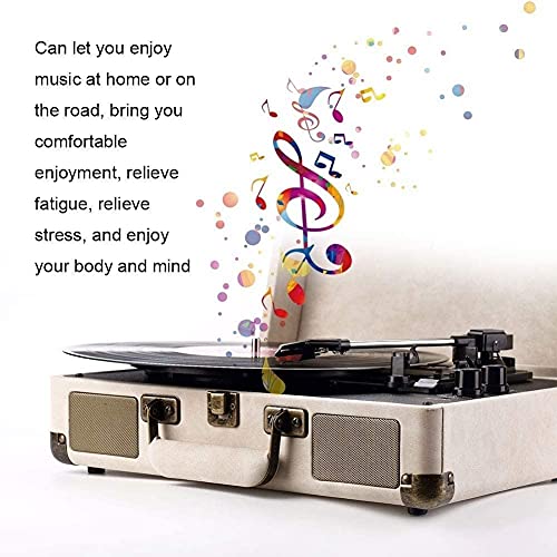 Record Player Bluetooth Turntable with Stereo Speakers Portable Belt-Driven 3-Speed Vinyl Record Player for Entertainment and Home Decoration Portable Bluetooth Record Player Ideal Gift - Les Beatles, Paul McCartney, John Lennon, RIngo Starr, George Harrison Record Player Bluetooth Turntable with Stereo Speakers Portable Belt-Driven 3-Speed Vinyl Record Player for Entertainment and Home Decoration Portable Bluetooth Record Player Ideal Gift – Image 3