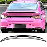NEESPOC Rear Trunk Spoiler Wing Fit for Hyundai Elantra 2021 2022 2023 2024 2025 SE/SEL/Limited Gloss Black N-Line Style Decklid Lip Exterior Accessories
