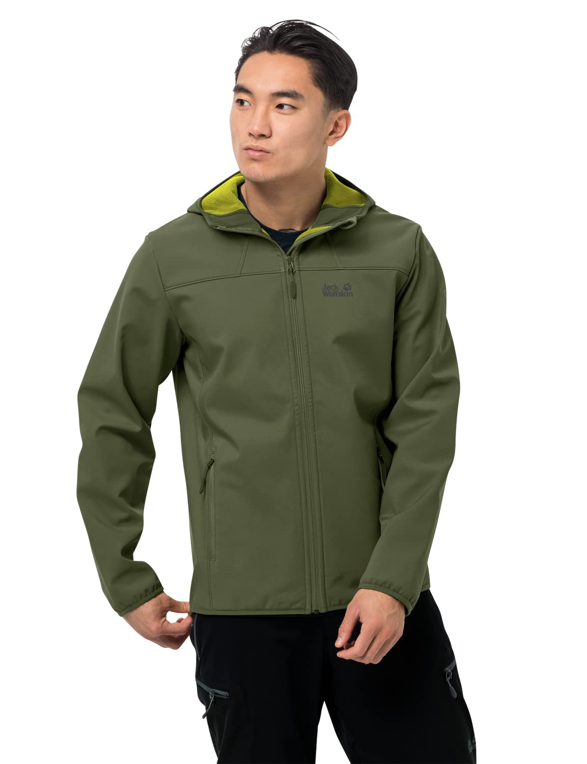 Chaqueta Jack Wolfskin para abrigarse del viento en la montaña sin pasar calor 5