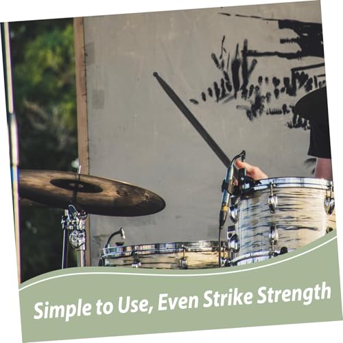 Mikinona 4pcs Carbon Fiber Drumsticks para Jazz y Snare Drumming, Palillos de rendimiento livianos, agarre cómodo para práctica y uso en escenario miniatura 3