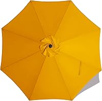 Vista 11 de MASTERCANOPY - Sombrilla de patio de 9 pies, toldo de repuesto para 8 varillas - Sólo la cubierta color turquesa