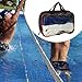 Aymzbd Pool Volleyball Net Folding Mesh Net with Carrying Bag for Outdoor Activities Pool, Dark Blue