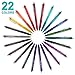 Erasable Gel Pens, 22 Colors Lineon Retractable Erasable Pens Clicker, Fine Point, Make Mistakes Disappear, Assorted Color Inks for Drawing Writing Planner and Crossword Puzzles