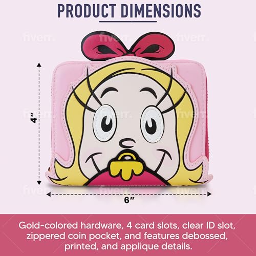 Loungefly Dr Seuss The Grinch Cindy Lou Who Cosplay Zip Around Wallet2